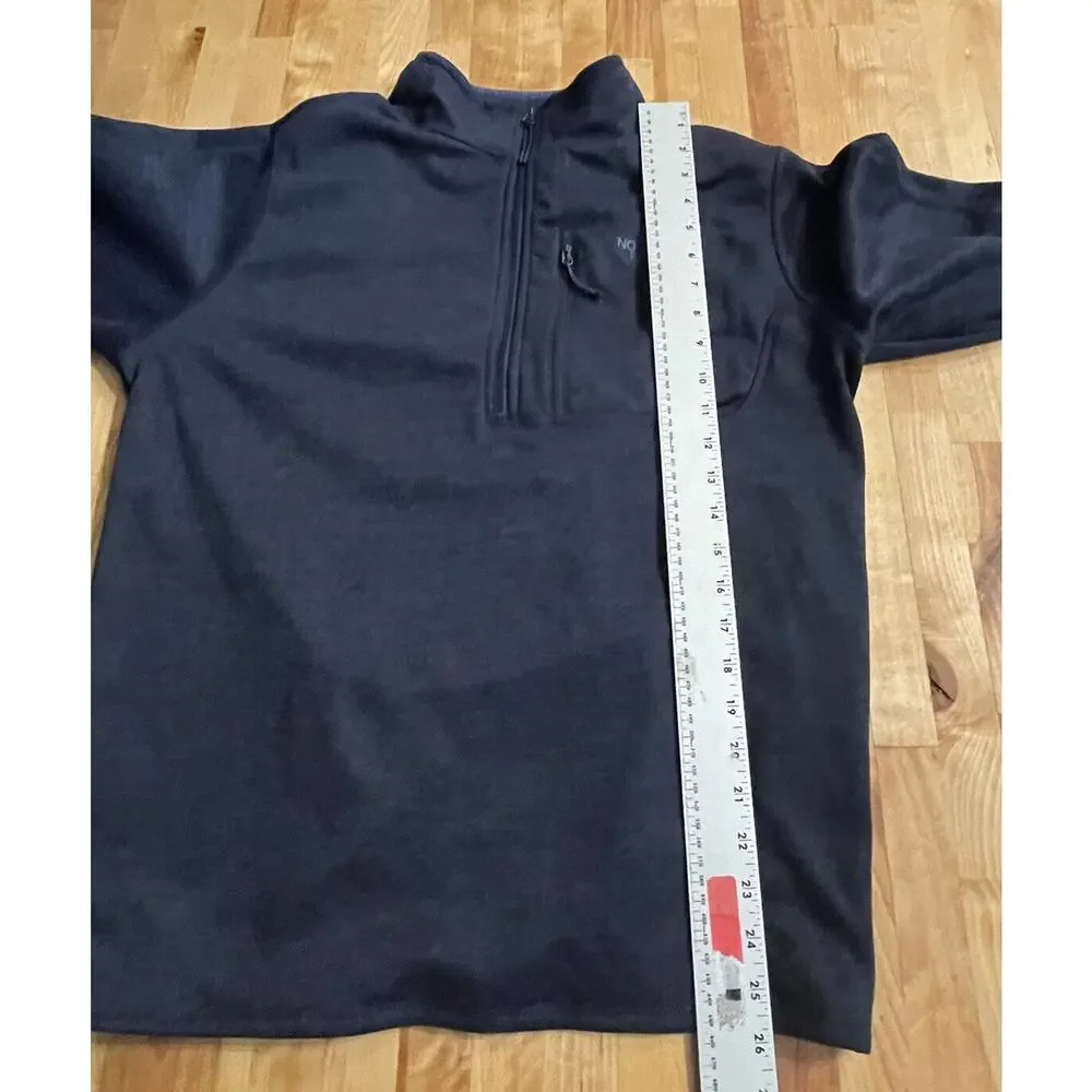 The North Face Sweater Knit Fleece 1/4 Zip Pullover Mock Neck‎ Mens M EUC